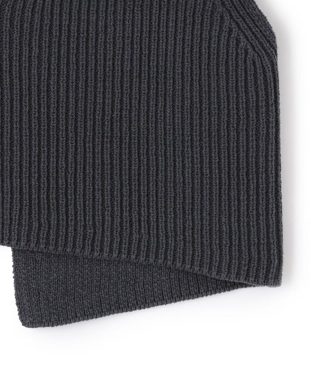 ICB 【洗える】 コットンテープリブベスト チャコール系