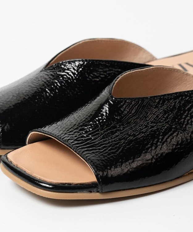 gaimo 【GAIMO/ガイモ】Ｖカットジュートミュールサンダル/TIANA-RS ブラック