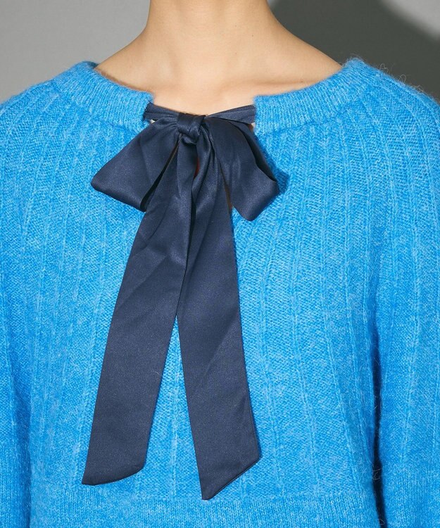 Green Parks ボウタイリボン付きニット Light Pink