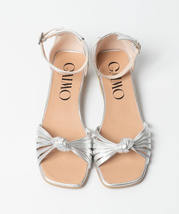 gaimo 【GAIMO/ガイモ】スクエアジュートサンダル シルバー