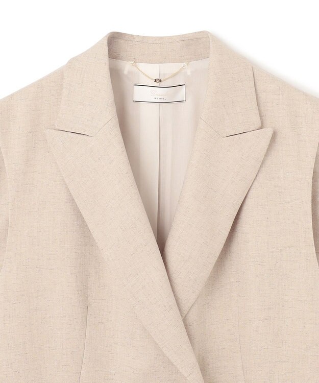 BEIGE， CAROLE / ロングテーラードジレ Sand