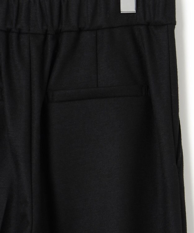 23区 ウールミルドジャージー セミワイド パンツ ブラック系