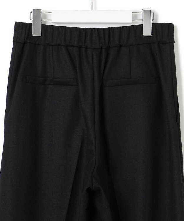 23区 ウールミルドジャージー セミワイド パンツ ブラック系