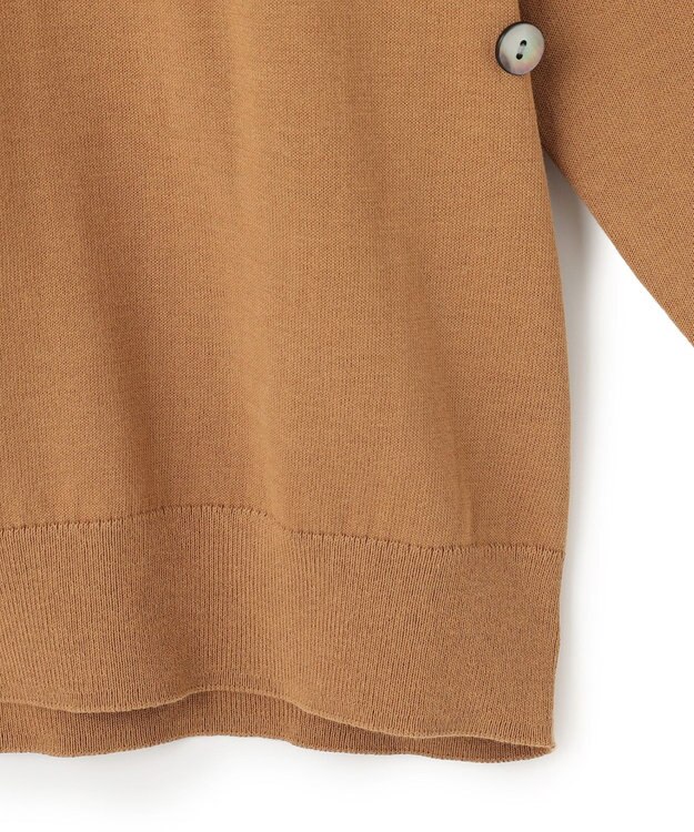 UNFILO L UVモイスト 2WAYカーディガン キャメル