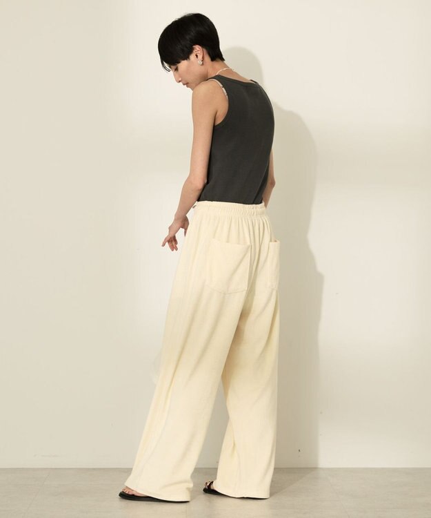 AMERICAN HOLIC パイルパンツ Ecru