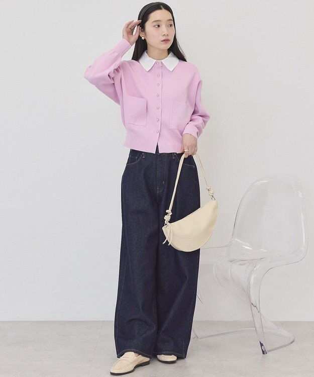 AMERICAN HOLIC 【2WAY】金ボタンカーディガン Pink