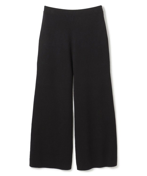 uncrave ハイゲージニット フレアパンツ ブラック