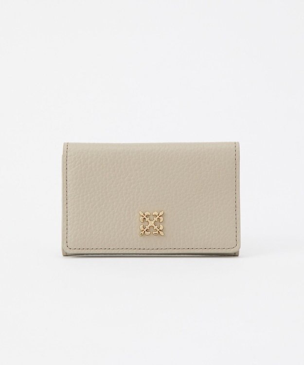 russet モノグラムプレートカードケース(SO-417) GrayBeige