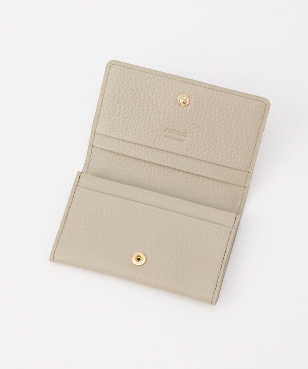 russet モノグラムプレートカードケース(SO-417) GrayBeige