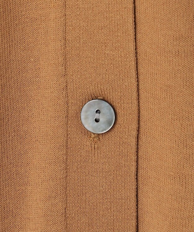 UNFILO L UVモイスト 2WAYカーディガン キャメル