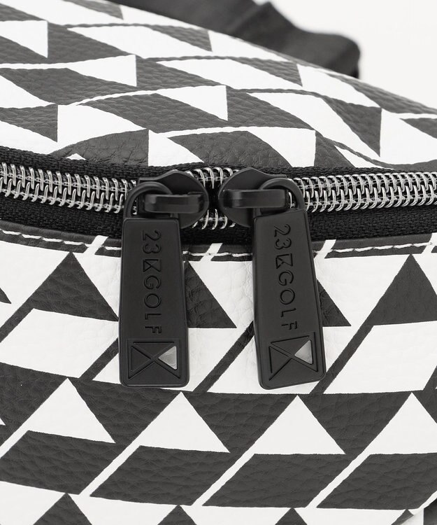 23区GOLF 【UNISEX】フラッグ総柄ボディバッグ　ラウンドにもタウンユースにも使える！ ブラック系5