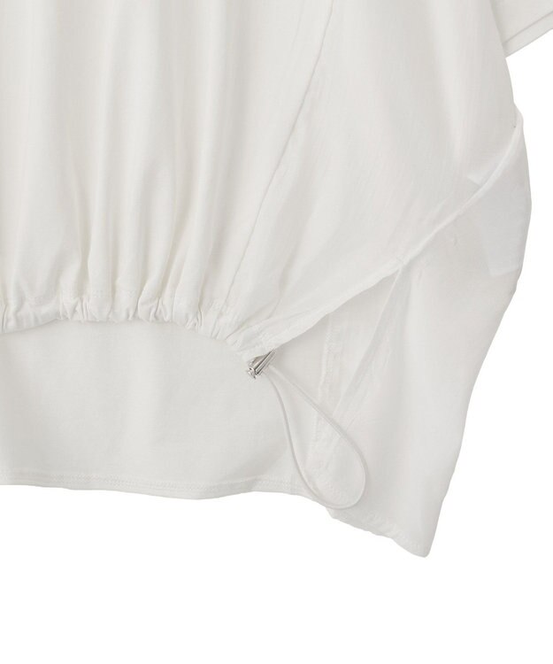 YECCA VECCA 裾ドロストデザインロゴTee Off White