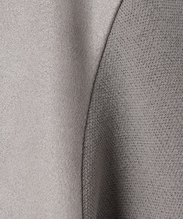 JOSEPH HOMME 【ストレッチ】レザーライクジャージーニットブロック　ZIP UPブルゾン ライトグレー系