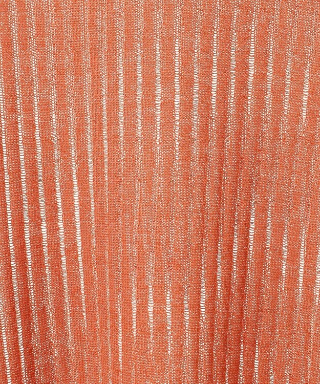 Green Parks ラメシアーリブニットプルオーバー Orange