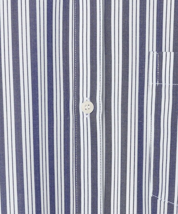 ANY L ＡＮＹオーバーサイズシャツ ブルーストライプ