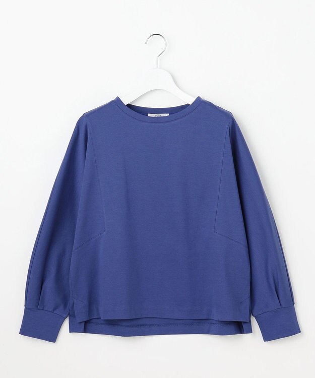 J.PRESS LADIES ポンチ ボートネック カットソー ブルー系