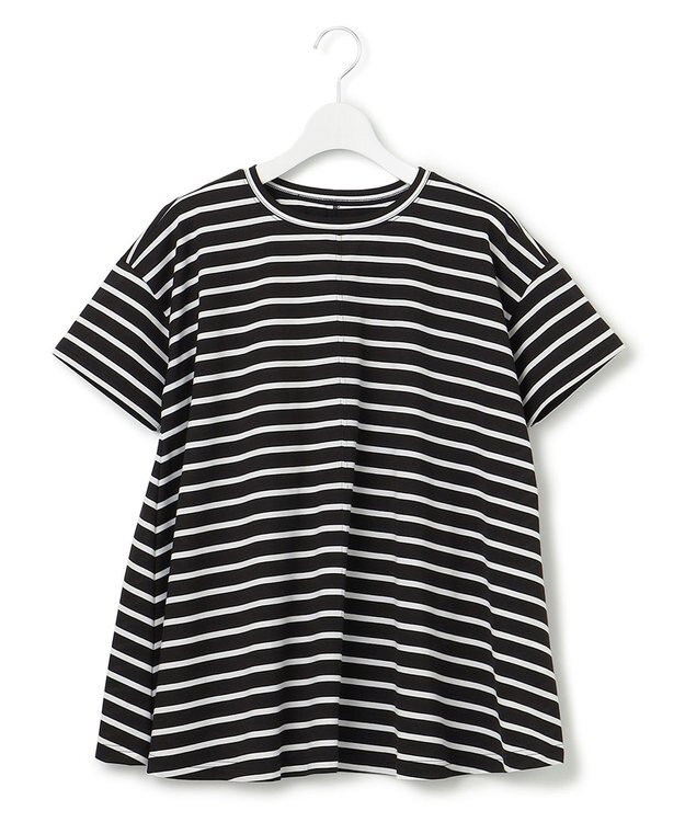 J.PRESS YORK STREET 【WOMEN】ボーダープルオーバー ブラック系1