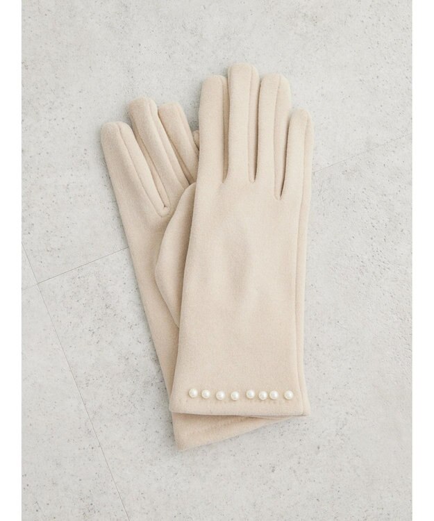 Green Parks ・パール付きグローブ Light Beige