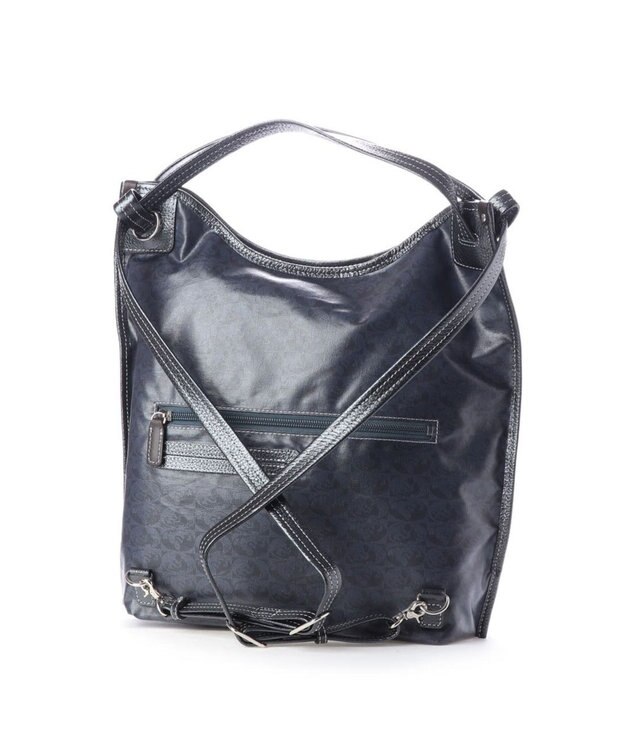 PELLE BORSA 3Way リュック/クロスボディ/ショルダー ミディバッグ Alive アライブ 4319 ネイビー