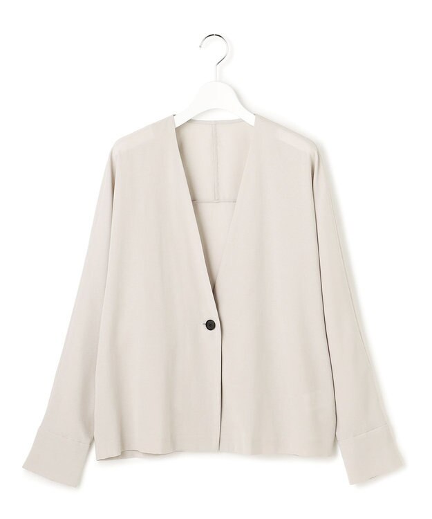 ICB 【先行予約】 ハイツイストドライメッシュ ノーカラージャケット トープ