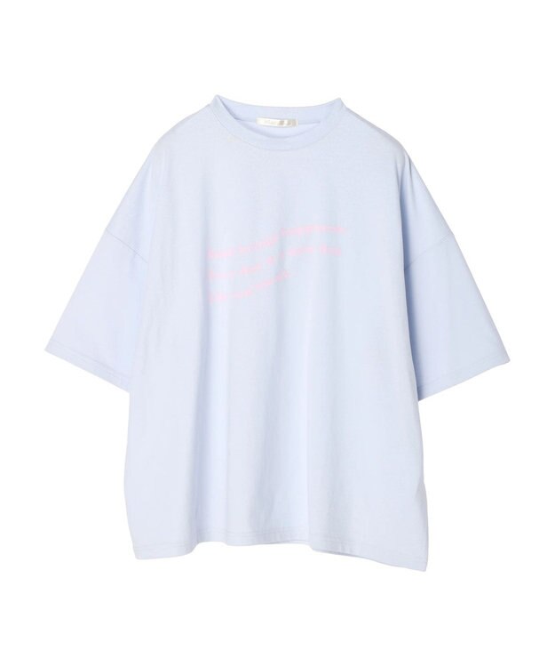 Green Parks ・Ｐｅｔｉｔ　Ｆｌｅｕｒ　ウェーブロゴｐｔＴシャツ Sax