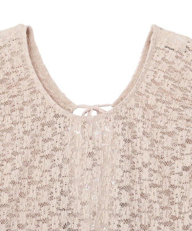 earth music&ecology 【2WAY】レースギャザーワンピース Beige