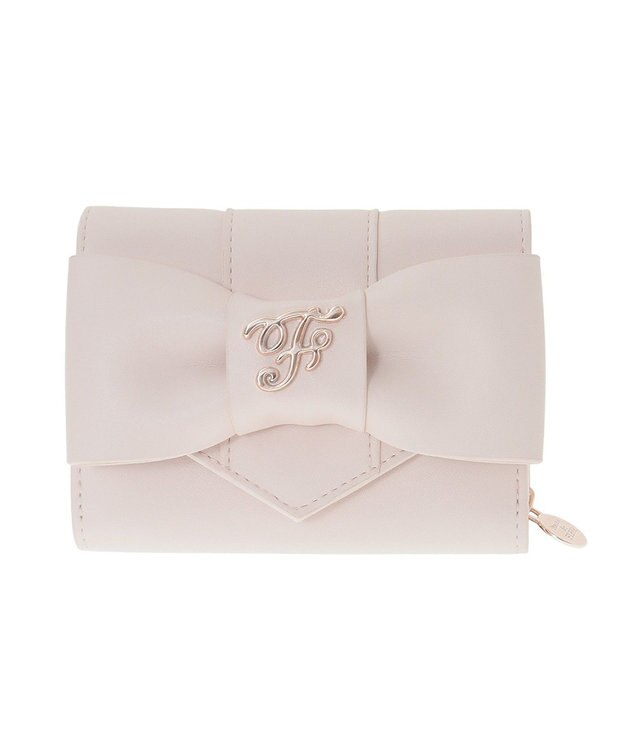 Maison de FLEUR ピンクベルトリボンミニウォレット Light Pink