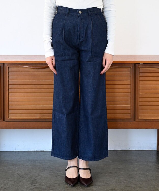 woadblue ＜坪田あさみさんコラボ＞EMMA エマ デニムパンツ RIGIDBLUE