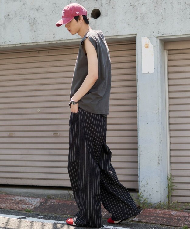 WEGO 【ユニセックス着用ITEM/SMLサイズ展開】エクストラバギーデニムパンツ 柄1