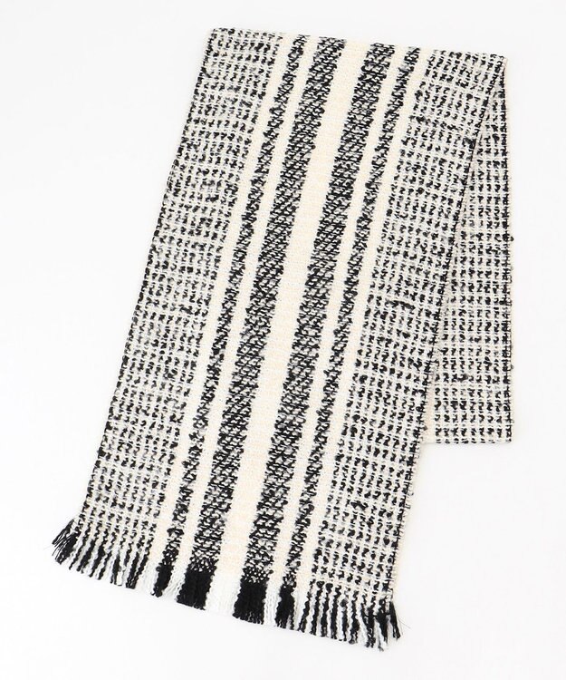 JOSEPH ABBOUD 【フランス製】ブークレジャガードストール アイボリー系7