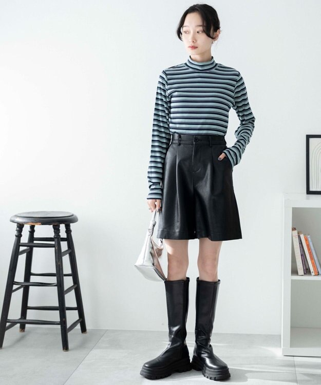 WEGO マルチボーダーロンT ネイビー