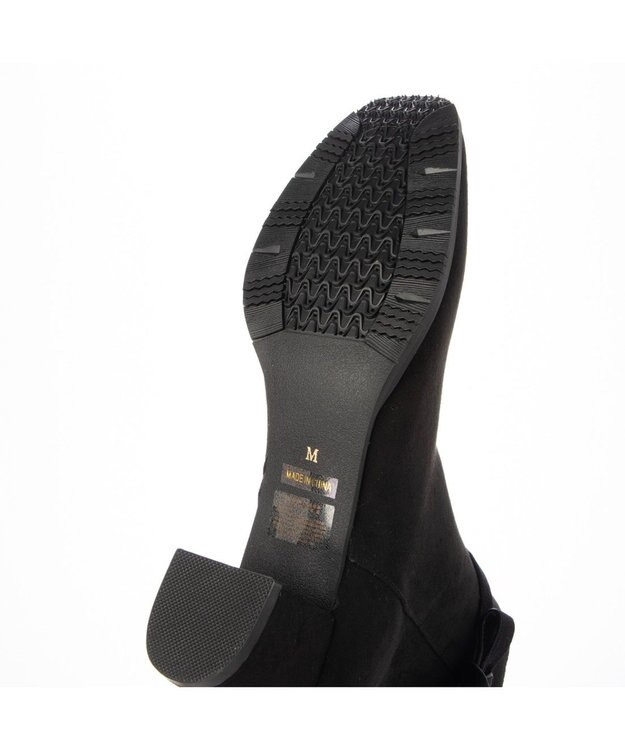 ing <Pitti>ノットリボン2WAYショートブーツ ブラックスエード