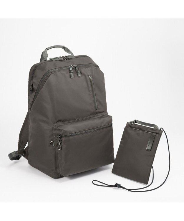 ACE BAGS & LUGGAGE W&.Day/Night ポッケス2 リュックプラス B4サイズ 15.6インチPC収納 15278 ダンブルアンドデイナイト チャコールグレー