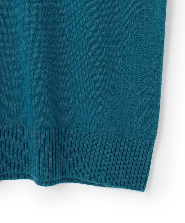 23区 【見上愛さんコラボカラー/VERY掲載】カシミヤブレンド Vネック ニット ピーコックグリーン系