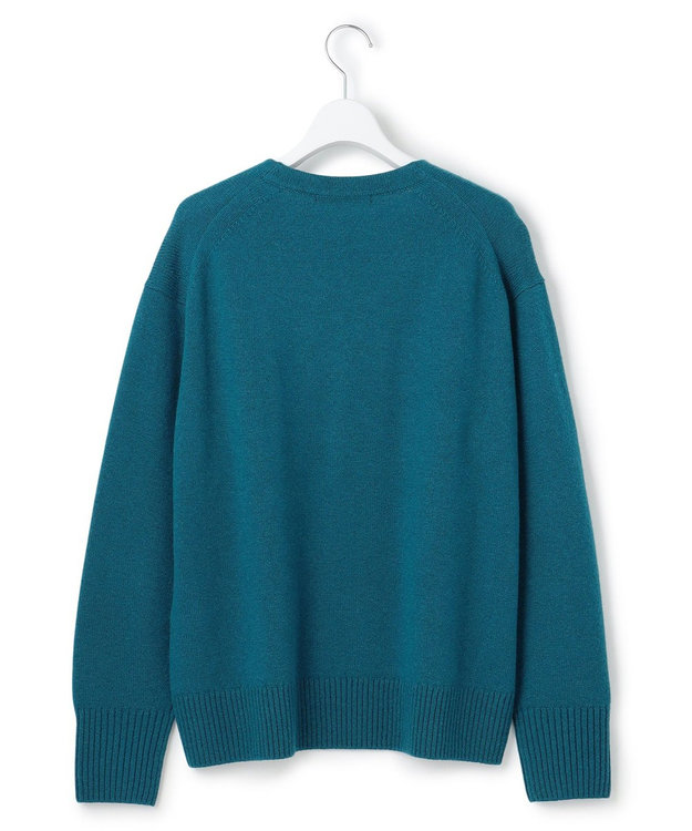 23区 【見上愛さんコラボカラー/VERY掲載】カシミヤブレンド Vネック ニット ピーコックグリーン系