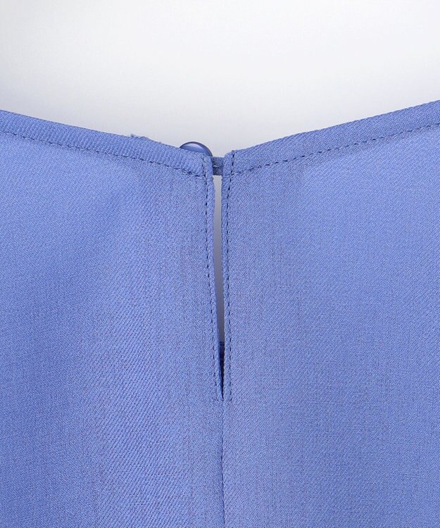 ANY SIS S 【接触冷感・UVカット・速乾】スムージーポリエステル フレアスリーブ ブラウス ブルー