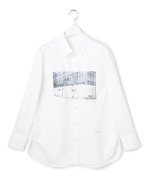 ICB 【30th ANNIVERSARY】New Yorkフォトプリント シャツ オフホワイト系