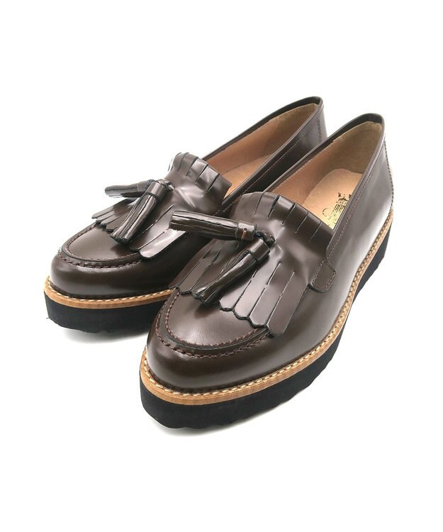 BONTRE 【BONTRE/ボントレ】厚底キルトタッセルローファー ダークブラウン