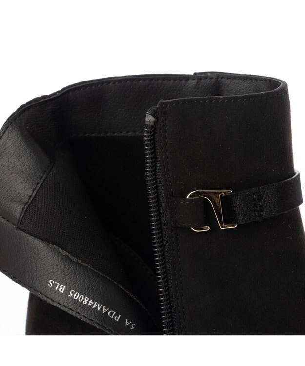 ing <Pitti>ノットリボン2WAYショートブーツ ブラックスエード