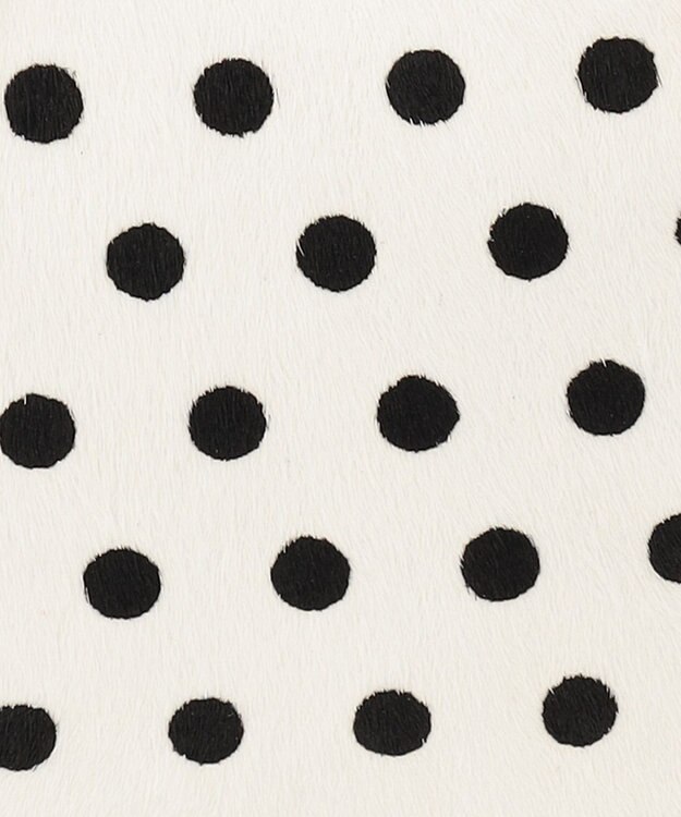 UNBILLION perche 牛革ハラコタイプ×ゴートハーフムーン2wayボストン アイボリー