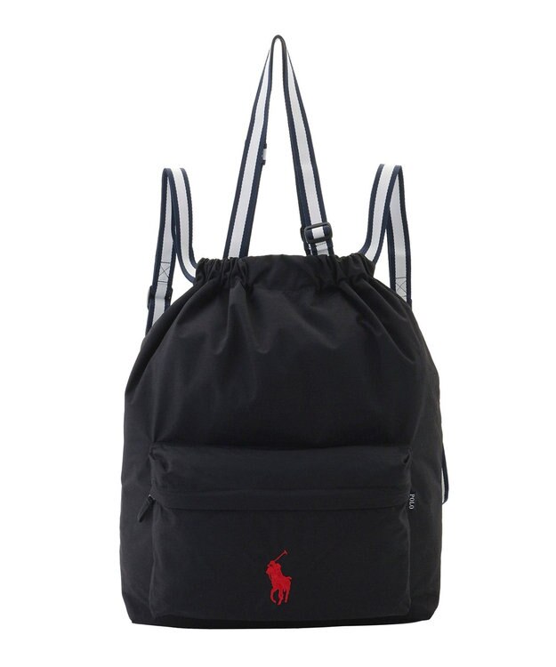 MOONBAT POLO RALPH LAUREN(ポロ ラルフローレン) 【C-zeroはっ水】2WAYレインバッグカバー POLO PONY 撥水加工 レインバッグ ブラック