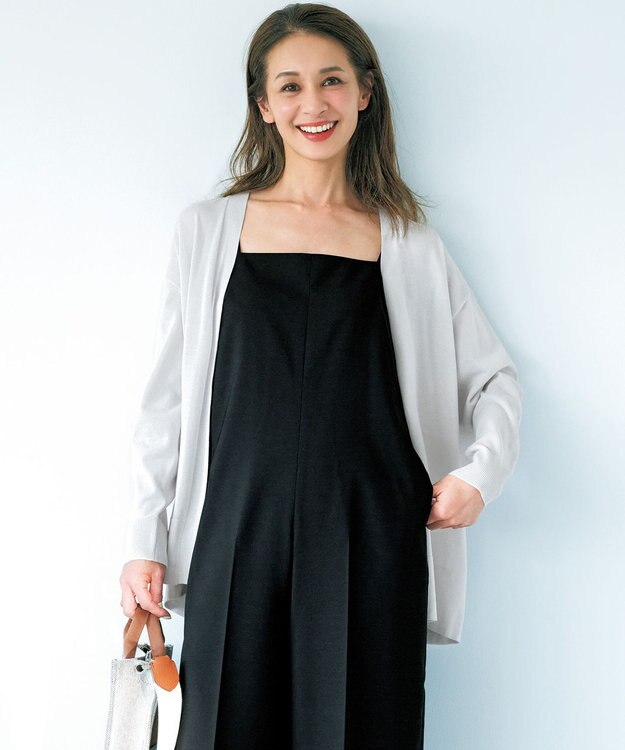 UNFILO イージーカーディガン シルバーグレー