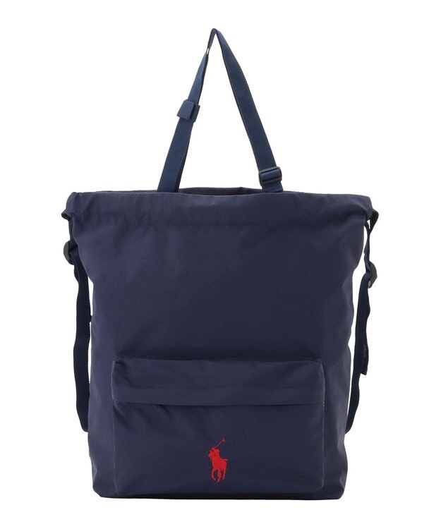 MOONBAT POLO RALPH LAUREN(ポロ ラルフローレン) 【C-zeroはっ水】2WAYレインバッグカバー POLO PONY 撥水加工 レインバッグ ディープブルー