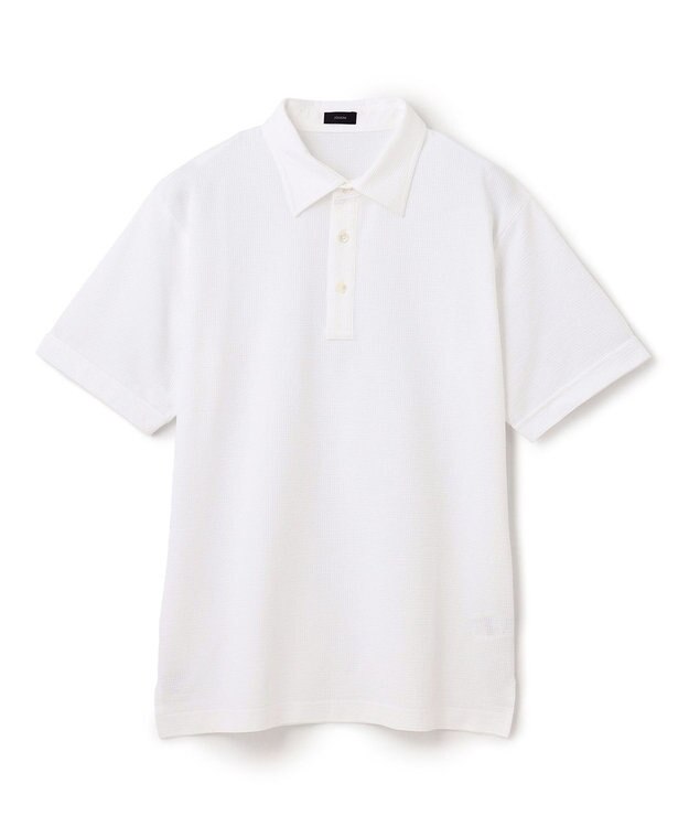 JOSEPH HOMME コンパクトサッカージャージー　ポロシャツ ホワイト系