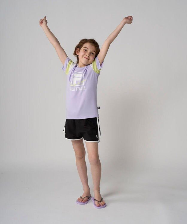 OP／FILA 【FILA】パステルカラーTシャツ ラベンダー