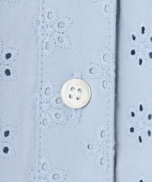 組曲 【WEB限定カラーあり】エンブロイダリーレース フレアスリーブブラウス 【WEB限定】サックス系9