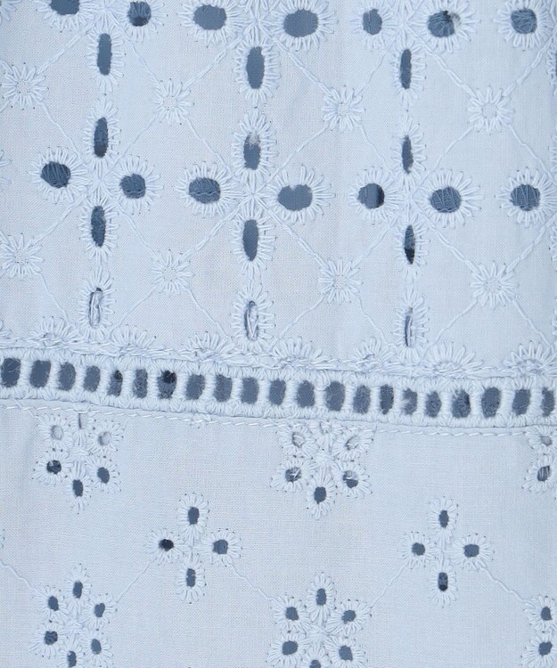 組曲 S 【WEB限定カラーあり】エンブロイダリーレース フレアスリーブブラウス 【WEB限定】サックス系9