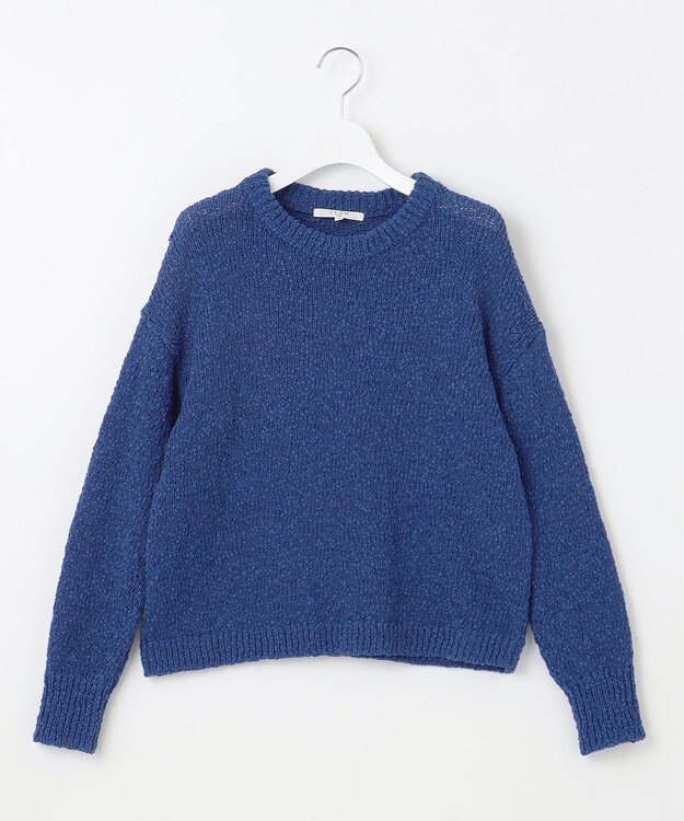 23区 【SLOW/一部店舗限定】リボンヤーン クルーネック ニット ブルー系