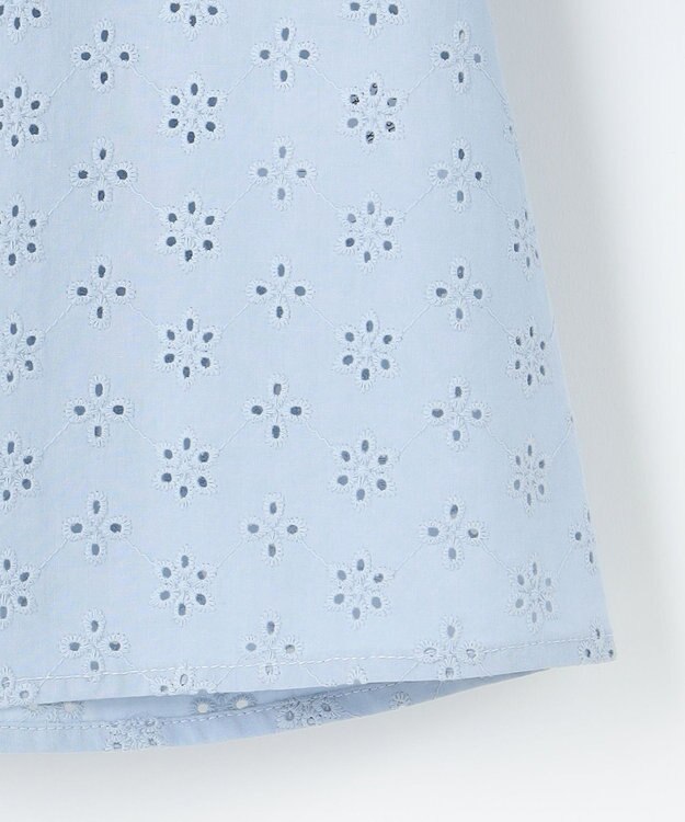 組曲 S 【WEB限定カラーあり】エンブロイダリーレース フレアスリーブブラウス 【WEB限定】サックス系9