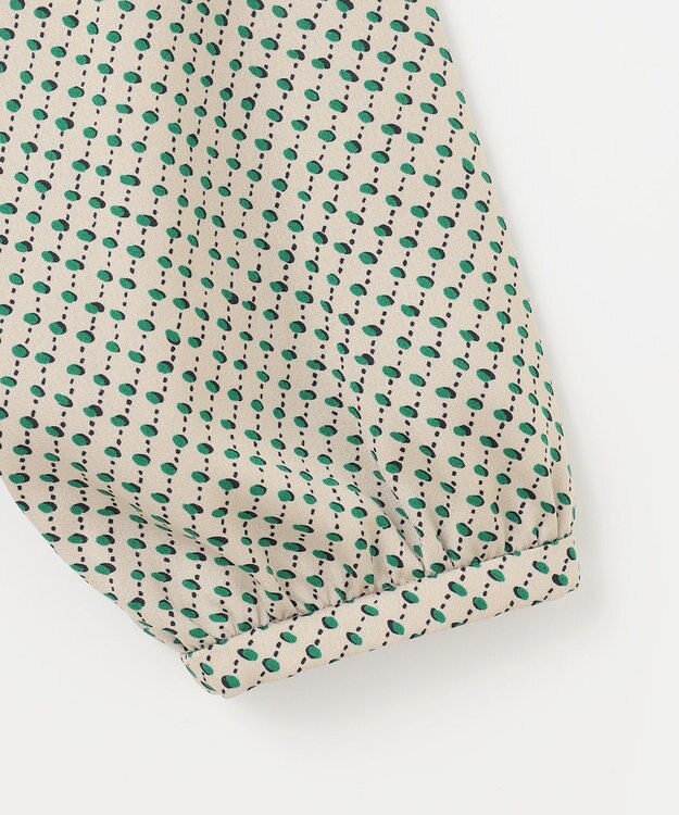 自由区 L 【カタログ掲載・セットアップ対応・洗える】サテンアムンゼンバンドカラー ブラウス サンドベージュ系